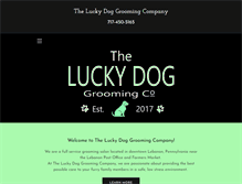 Tablet Screenshot of luckydoggroomingco.com